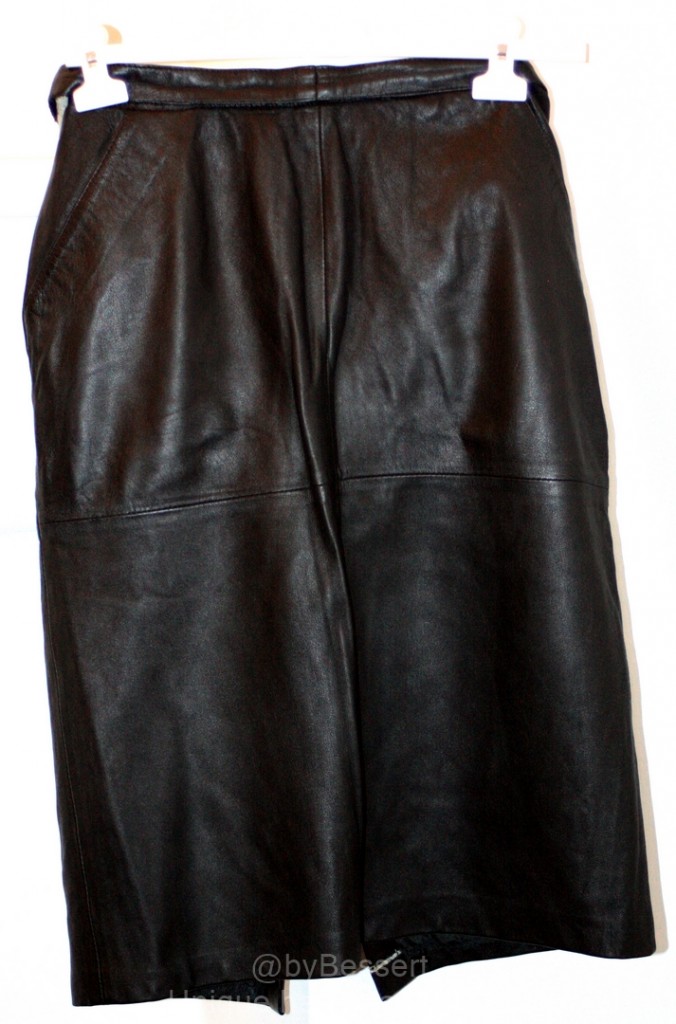 Black Leather Bag From A Skirt – byBessert