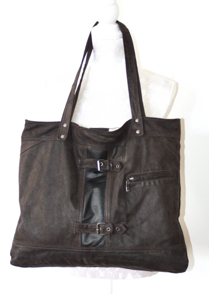 Brown / black city bag