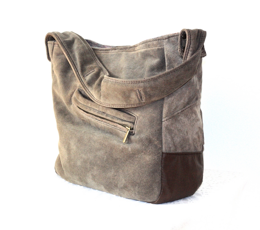 Soft lamb suede bag – byBessert